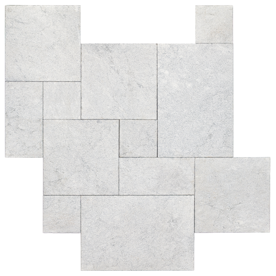 Premium Select ICE SILVER Marble Sandblasted PAVER