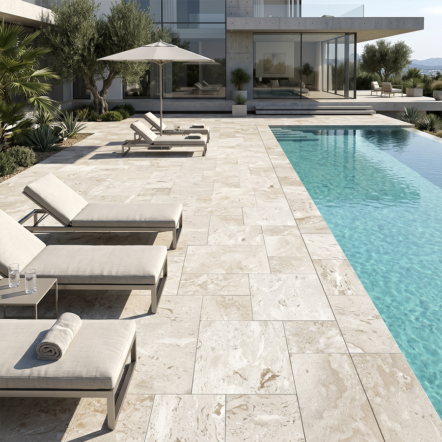 Premium Select SHELL REEF Limestone Brushed/Beveled PAVER thumbnail